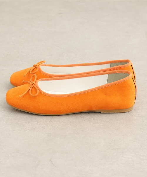 CIAOPANIC TYPY(チャオパニックティピー)の「スクエアトゥバレエシューズ(バレエシューズ・レディース・ブラック/ベージュ/ブラウン/シルバー/オレンジ・37/38/39/36)」の17枚目の写真