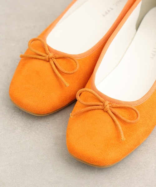 CIAOPANIC TYPY(チャオパニックティピー)の「スクエアトゥバレエシューズ(バレエシューズ・レディース・ブラック/ベージュ/ブラウン/シルバー/オレンジ・37/38/39/36)」の19枚目の写真