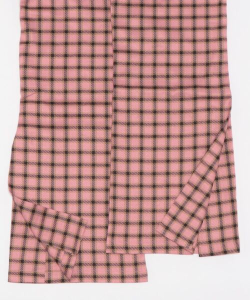 aimoha（アイモハ）の「チェック柄セミフレアスラックス（スラックス・レディース・ピンク・LARGE/X-LARGE/SMALL/MEDIUM）」の2枚目の写真