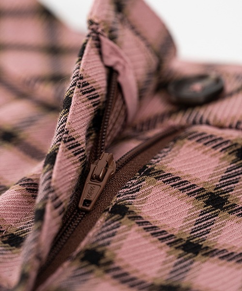 aimoha（アイモハ）の「チェック柄セミフレアスラックス（スラックス・レディース・ピンク・LARGE/X-LARGE/SMALL/MEDIUM）」の6枚目の写真