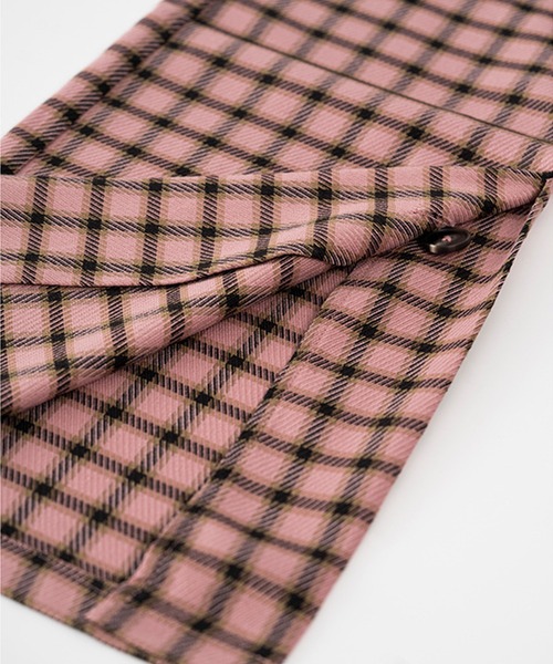 aimoha（アイモハ）の「チェック柄セミフレアスラックス（スラックス・レディース・ピンク・LARGE/X-LARGE/SMALL/MEDIUM）」の7枚目の写真