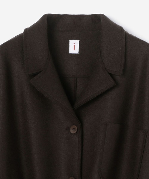 Bshop（ビショップ）の「isabella clementini | ウール オーバーサイズジャケット WOMEN（テーラードジャケット・レディース・ダークブラウン・42）」の11枚目の写真