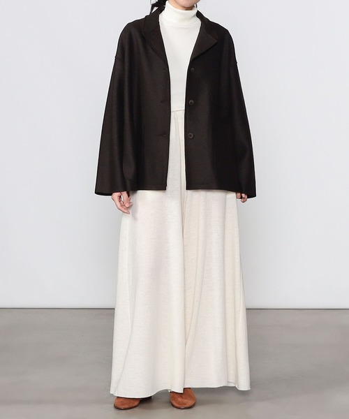 Bshop（ビショップ）の「isabella clementini | ウール オーバーサイズジャケット WOMEN（テーラードジャケット・レディース・ダークブラウン・42）」の4枚目の写真