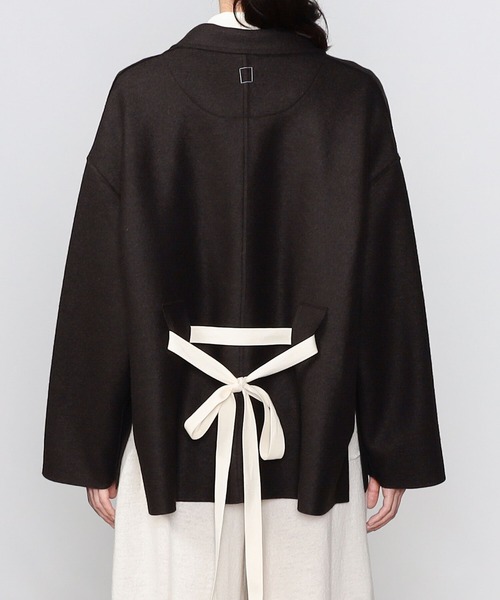 Bshop（ビショップ）の「isabella clementini | ウール オーバーサイズジャケット WOMEN（テーラードジャケット・レディース・ダークブラウン・42）」の7枚目の写真