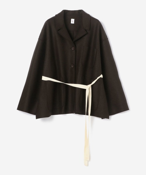 Bshop（ビショップ）の「isabella clementini | ウール オーバーサイズジャケット WOMEN（テーラードジャケット・レディース・ダークブラウン・42）」の8枚目の写真