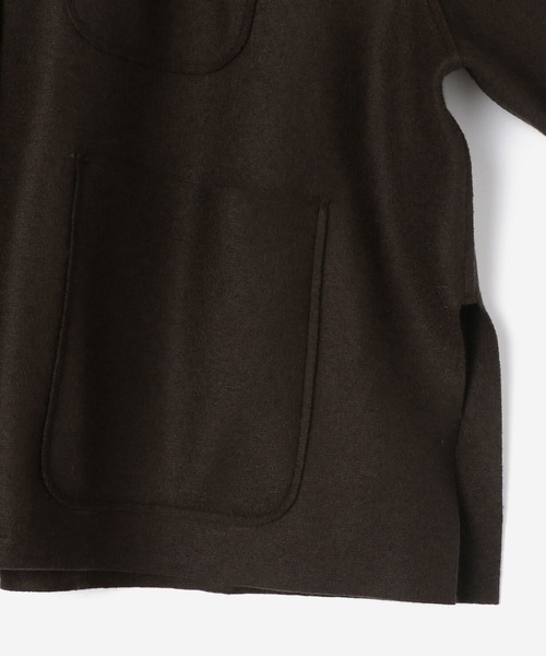 Bshop（ビショップ）の「isabella clementini | ウール オーバーサイズジャケット WOMEN（テーラードジャケット・レディース・ダークブラウン・42）」の13枚目の写真