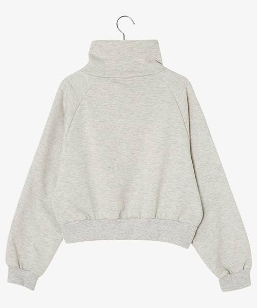 SONA（ソナ）の「SONYUNARA ハーフジップアップセミクロップトレーナー（スウェット・レディース・ブラウン/オートミール・FREE）」の10枚目の写真