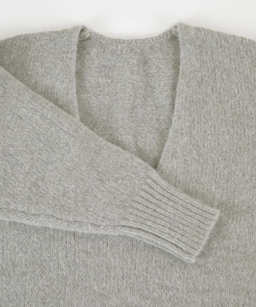 titivate（ティティベイト）の「Vﾈｯｸｵｰﾊﾞｰｻｲｽﾞﾆｯﾄ（ニット/セーター・レディース・ブラウン/アイボリー/グレー・S/M）」の21枚目の写真