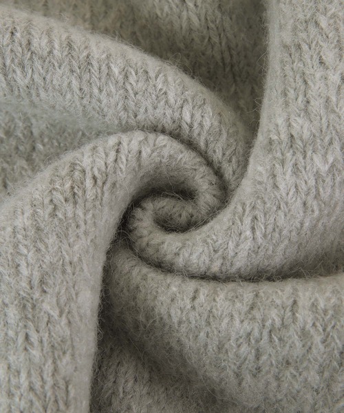 titivate（ティティベイト）の「Vﾈｯｸｵｰﾊﾞｰｻｲｽﾞﾆｯﾄ（ニット/セーター・レディース・ブラウン/アイボリー/グレー・S/M）」の13枚目の写真