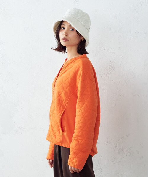 COMME CA ISM(コムサイズム)の「キルティング ブルゾン(ブルゾン・レディース・オレンジ/アイボリー/ブラック・MEDIUM/LARGE)」の16枚目の写真