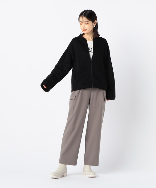COMME CA ISM(コムサイズム)の「キルティング ブルゾン(ブルゾン・レディース・オレンジ/アイボリー/ブラック・MEDIUM/LARGE)」の7枚目の写真