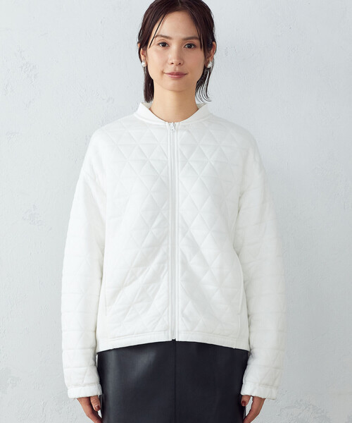 COMME CA ISM(コムサイズム)の「キルティング ブルゾン(ブルゾン・レディース・オレンジ/アイボリー/ブラック・MEDIUM/LARGE)」の12枚目の写真
