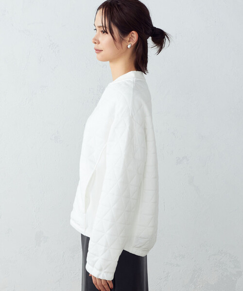 COMME CA ISM(コムサイズム)の「キルティング ブルゾン(ブルゾン・レディース・オレンジ/アイボリー/ブラック・MEDIUM/LARGE)」の21枚目の写真