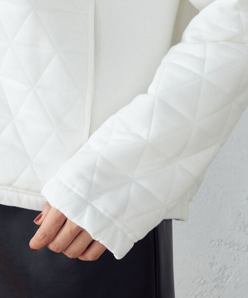 COMME CA ISM(コムサイズム)の「キルティング ブルゾン(ブルゾン・レディース・オレンジ/アイボリー/ブラック・MEDIUM/LARGE)」の8枚目の写真