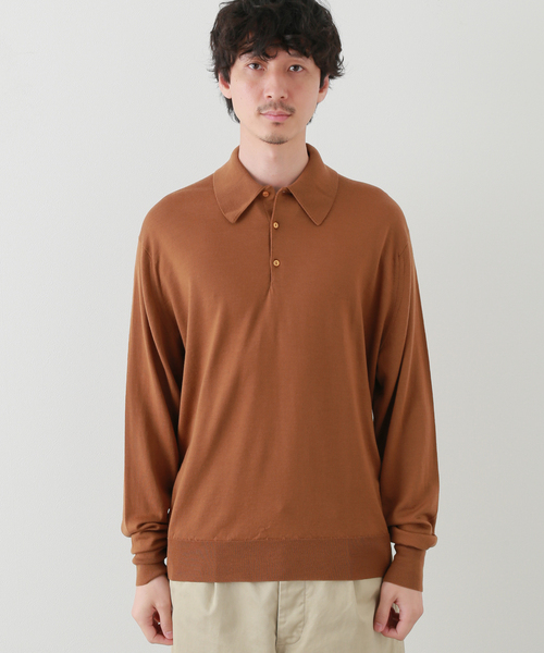 KAPTAIN SUNSHINE× JOHN SMEDLEY ニットポロ KAPTAIN SUNSHINE × JOHN SMEDLEYのニットポロ