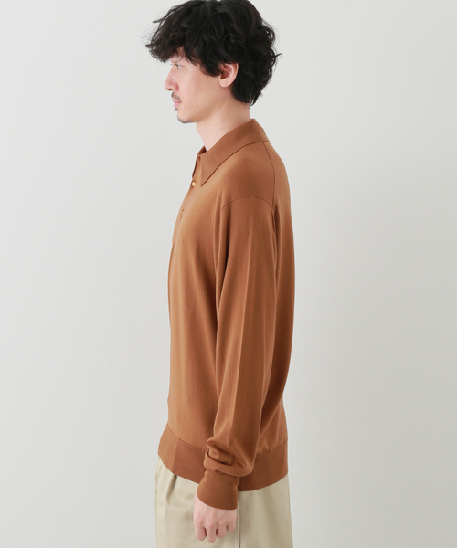Kaptain Sunshine(キャプテン サンシャイン)の「KAPTAIN SUNSHINE made by JHON SMEDLEY 19(ニット/セーター・メンズ・ブラック/キャメル・LARGE/MEDIUM)」の5枚目の写真