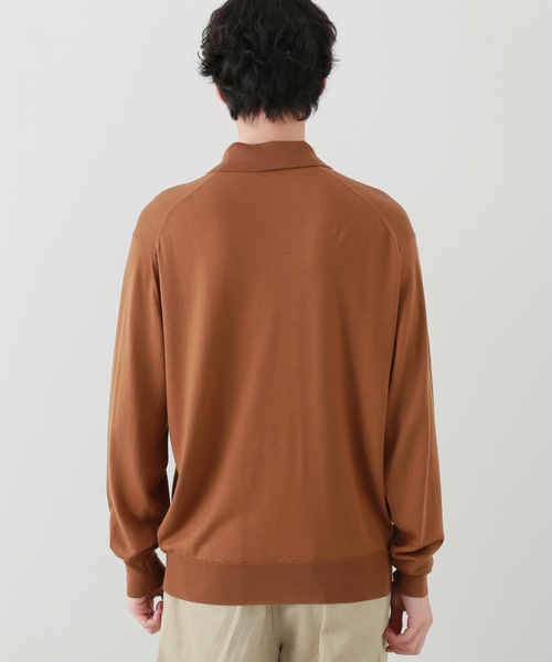 Kaptain Sunshine(キャプテン サンシャイン)の「KAPTAIN SUNSHINE made by JHON SMEDLEY 19(ニット/セーター・メンズ・ブラック/キャメル・LARGE/MEDIUM)」の6枚目の写真