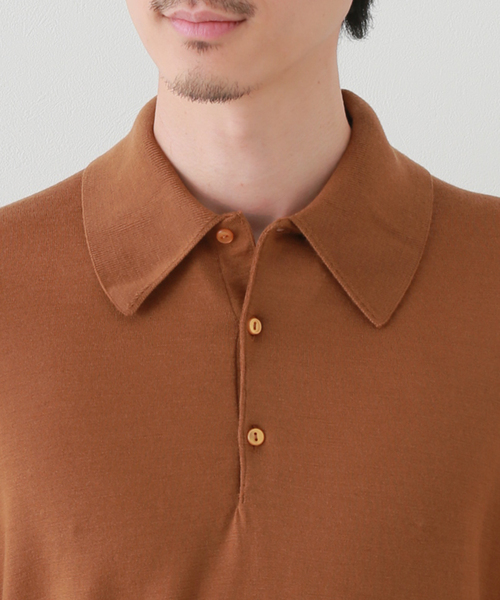 Kaptain Sunshine(キャプテン サンシャイン)の「KAPTAIN SUNSHINE made by JHON SMEDLEY 19(ニット/セーター・メンズ・ブラック/キャメル・LARGE/MEDIUM)」の7枚目の写真