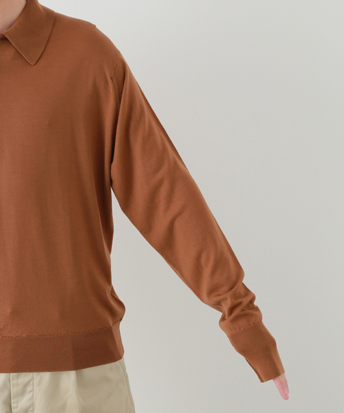 Kaptain Sunshine(キャプテン サンシャイン)の「KAPTAIN SUNSHINE made by JHON SMEDLEY 19(ニット/セーター・メンズ・ブラック/キャメル・LARGE/MEDIUM)」の9枚目の写真