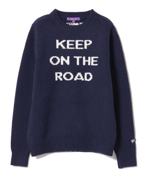 WOMEN〉BEAMS GOLF PURPLE LABEL / ラムウール レタード ニット