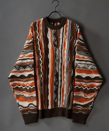 3D Crew neck sweater/3D クルーネック ニット