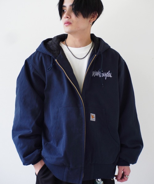 （What it isNt）ART BY MARKGONZALES（ワットイットイズント）の「＜ 当店限定・別注アイテム ＞ 【（What it isNt）ART BY MARKGONZALES / (ワットイットイズント) アートバイ マークゴンザレス 】 裏地キルティング コットンキャンバス ブルゾン（その他アウター・メンズ・ブラウン/ネイビー/ブラック・M/XL/L）」の3枚目の写真