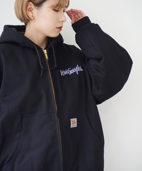 （What it isNt）ART BY MARKGONZALES（ワットイットイズント）の「＜ 当店限定・別注アイテム ＞ 【（What it isNt）ART BY MARKGONZALES / (ワットイットイズント) アートバイ マークゴンザレス 】 裏地キルティング コットンキャンバス ブルゾン（その他アウター・メンズ・ブラウン/ネイビー/ブラック・M/XL/L）」の11枚目の写真