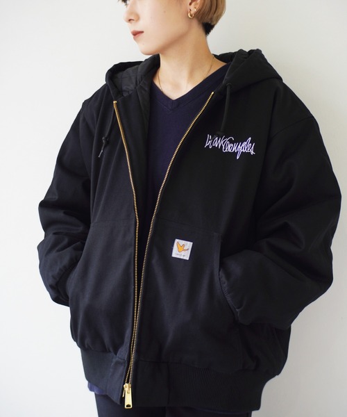 （What it isNt）ART BY MARKGONZALES（ワットイットイズント）の「＜ 当店限定・別注アイテム ＞ 【（What it isNt）ART BY MARKGONZALES / (ワットイットイズント) アートバイ マークゴンザレス 】 裏地キルティング コットンキャンバス ブルゾン（その他アウター・メンズ・ブラウン/ネイビー/ブラック・M/XL/L）」の18枚目の写真