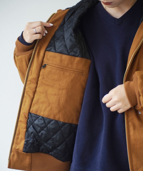 （What it isNt）ART BY MARKGONZALES（ワットイットイズント）の「＜ 当店限定・別注アイテム ＞ 【（What it isNt）ART BY MARKGONZALES / (ワットイットイズント) アートバイ マークゴンザレス 】 裏地キルティング コットンキャンバス ブルゾン（その他アウター・メンズ・ブラウン/ネイビー/ブラック・M/XL/L）」の15枚目の写真