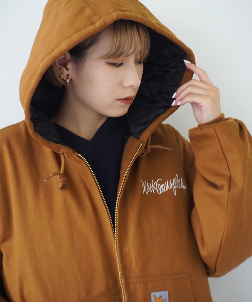 （What it isNt）ART BY MARKGONZALES（ワットイットイズント）の「＜ 当店限定・別注アイテム ＞ 【（What it isNt）ART BY MARKGONZALES / (ワットイットイズント) アートバイ マークゴンザレス 】 裏地キルティング コットンキャンバス ブルゾン（その他アウター・メンズ・ブラウン/ネイビー/ブラック・M/XL/L）」の20枚目の写真