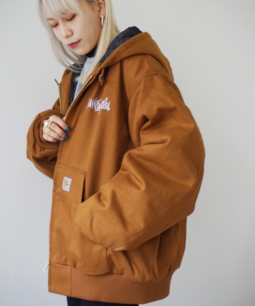 （What it isNt）ART BY MARKGONZALES（ワットイットイズント）の「＜ 当店限定・別注アイテム ＞ 【（What it isNt）ART BY MARKGONZALES / (ワットイットイズント) アートバイ マークゴンザレス 】 裏地キルティング コットンキャンバス ブルゾン（その他アウター・メンズ・ブラウン/ネイビー/ブラック・M/XL/L）」の7枚目の写真