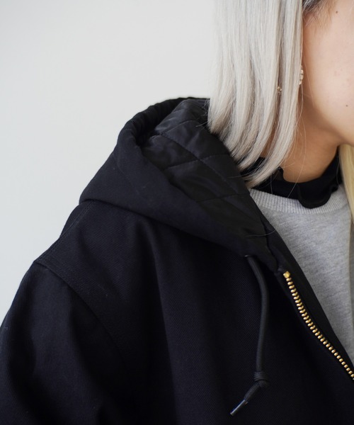 （What it isNt）ART BY MARKGONZALES（ワットイットイズント）の「＜ 当店限定・別注アイテム ＞ 【（What it isNt）ART BY MARKGONZALES / (ワットイットイズント) アートバイ マークゴンザレス 】 裏地キルティング コットンキャンバス ブルゾン（その他アウター・メンズ・ブラウン/ネイビー/ブラック・M/XL/L）」の12枚目の写真