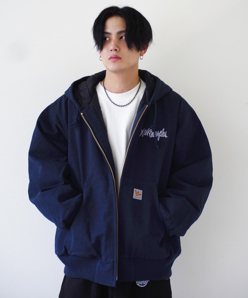 （What it isNt）ART BY MARKGONZALES（ワットイットイズント）の「＜ 当店限定・別注アイテム ＞ 【（What it isNt）ART BY MARKGONZALES / (ワットイットイズント) アートバイ マークゴンザレス 】 裏地キルティング コットンキャンバス ブルゾン（その他アウター・メンズ・ブラウン/ネイビー/ブラック・M/XL/L）」の8枚目の写真