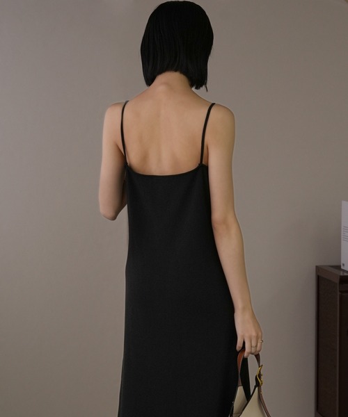 IAMUSE（アイアミューズ）の「バックオープンキャミワンピース S0804【IAMUSE】（ワンピース・レディース・ブラック・FREE）」の10枚目の写真
