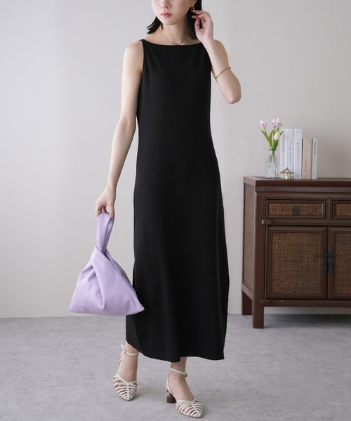 IAMUSE（アイアミューズ）の「バックオープンキャミワンピース S0804【IAMUSE】（ワンピース・レディース・ブラック・FREE）」の21枚目の写真