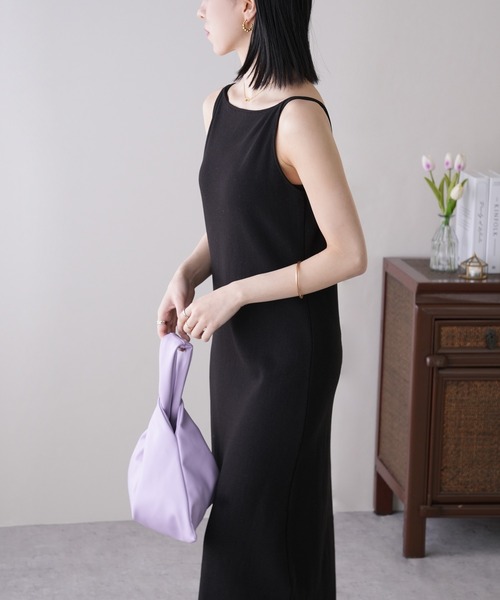 IAMUSE（アイアミューズ）の「バックオープンキャミワンピース S0804【IAMUSE】（ワンピース・レディース・ブラック・FREE）」の22枚目の写真