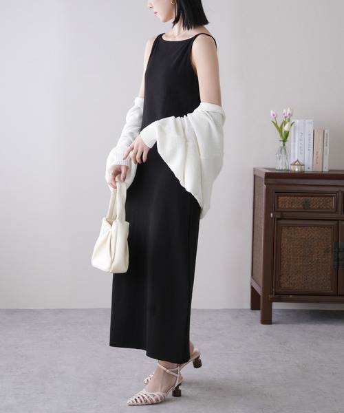 IAMUSE（アイアミューズ）の「バックオープンキャミワンピース S0804【IAMUSE】（ワンピース・レディース・ブラック・FREE）」の19枚目の写真