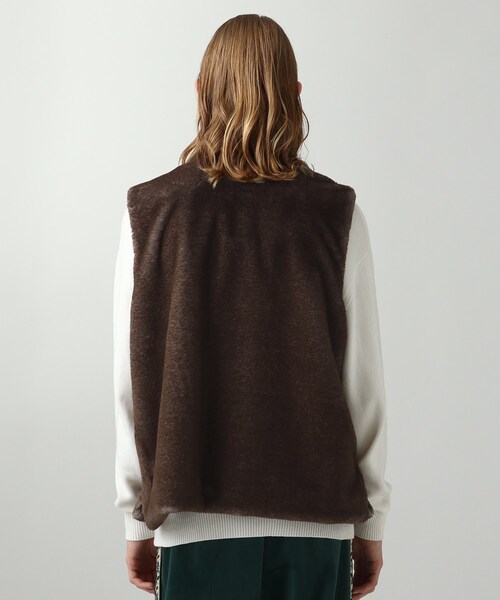 tk.TAKEO KIKUCHI（ティーケータケオキクチ）の「◆MATAGIファーベスト（ベスト・メンズ・サンドベージュ/ブラウン系・88）」の6枚目の写真