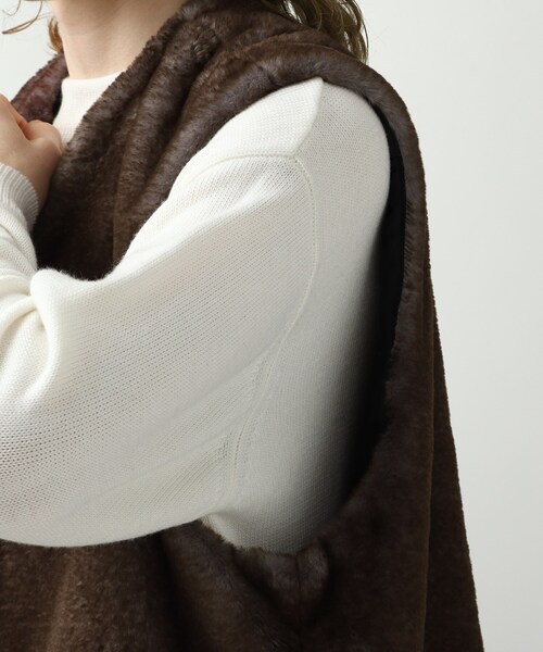 tk.TAKEO KIKUCHI（ティーケータケオキクチ）の「◆MATAGIファーベスト（ベスト・メンズ・サンドベージュ/ブラウン系・88）」の8枚目の写真