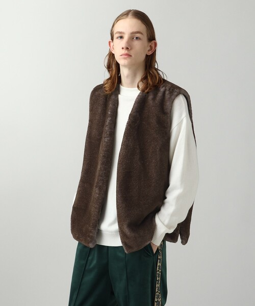 tk.TAKEO KIKUCHI（ティーケータケオキクチ）の「◆MATAGIファーベスト（ベスト・メンズ・サンドベージュ/ブラウン系・88）」の13枚目の写真