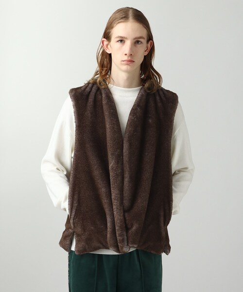 tk.TAKEO KIKUCHI（ティーケータケオキクチ）の「◆MATAGIファーベスト（ベスト・メンズ・サンドベージュ/ブラウン系・88）」の15枚目の写真