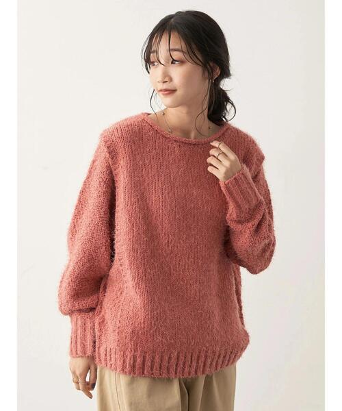 CRAFT STANDARD BOUTIQUE - CRAFT STANDARD BOUTIQUE バスケット編ベスト切替プルオーバ セール】バスケット編ベスト切替プルオーバー（ニット/セーター