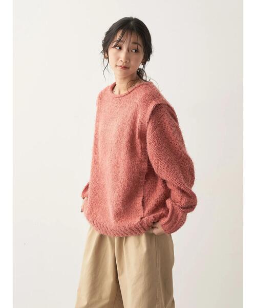 CRAFT STANDARD BOUTIQUE(クラフトスタンダードブティック)の「バスケット編ベスト切替プルオーバー(ニット/セーター・レディース・ブルー/アイボリー/イエロー/ピンク・FREE)」の17枚目の写真