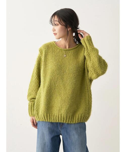 CRAFT STANDARD BOUTIQUE(クラフトスタンダードブティック)の「バスケット編ベスト切替プルオーバー(ニット/セーター・レディース・ブルー/アイボリー/イエロー/ピンク・FREE)」の20枚目の写真