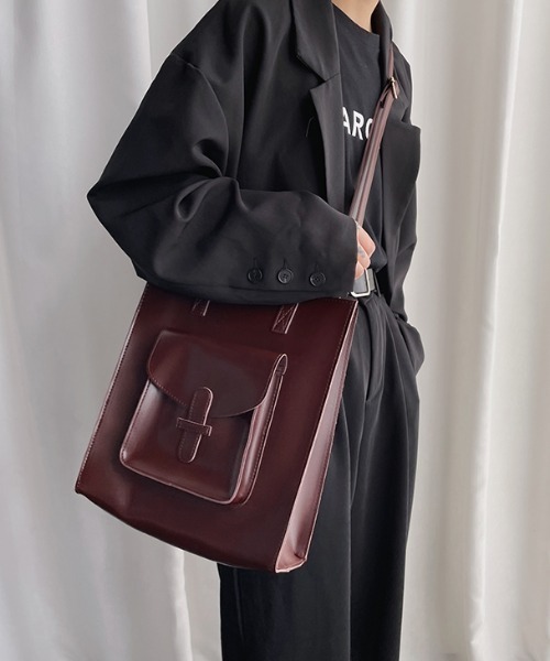 ARULE（アルール）の「『ARULE/アルール』2WAYレザーライクバッグ【Y】【CN】（ショルダーバッグ・レディース・ブラック/ブラウン・FREE）」の10枚目の写真