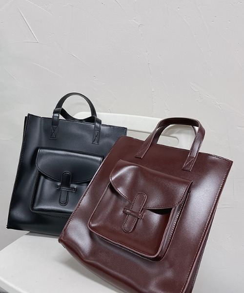 ARULE（アルール）の「『ARULE/アルール』2WAYレザーライクバッグ【Y】【CN】（ショルダーバッグ・レディース・ブラック/ブラウン・FREE）」の14枚目の写真