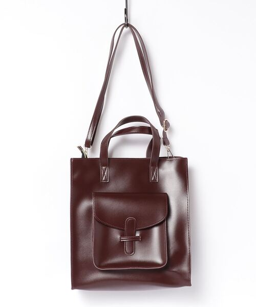 ARULE（アルール）の「『ARULE/アルール』2WAYレザーライクバッグ【Y】【CN】（ショルダーバッグ・レディース・ブラック/ブラウン・FREE）」の20枚目の写真