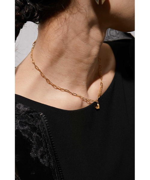 ear PAPILLONNER（イアパピヨネ）の「ロックハートネックレス（ネックレス・レディース・シルバー/ゴールド・FREE）」の7枚目の写真