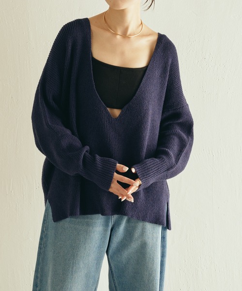 COLLAGE GALLARDAGALANTE（コラージュガリャルダガランテ）の「バンドゥキャミ（キャミソール・レディース・ブラック/チャコールグレー・FREE）」の7枚目の写真