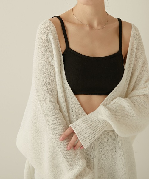 COLLAGE GALLARDAGALANTE（コラージュガリャルダガランテ）の「バンドゥキャミ（キャミソール・レディース・ブラック/チャコールグレー・FREE）」の21枚目の写真